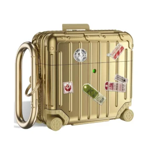 Apple AirPods 4 - Shockproof Suitcase Armor Case - Gold
