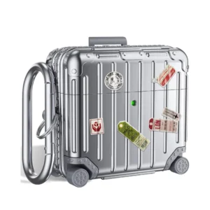 Apple AirPods 4 - Shockproof Suitcase Armor Case - Silver