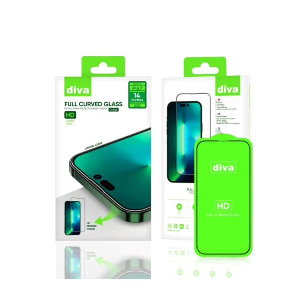 Diva HD Full Cover Tempered Glass for iPhone 14 Plus Diva HD Full Cover Tempered Glass for iPhone 14 Plus