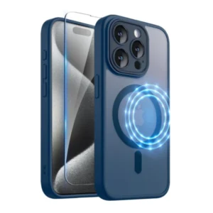 Frosted Magnetic Magsafe Case - iPhone 14 Pro Max - Blue