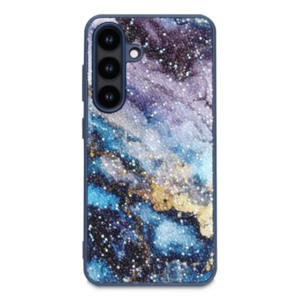CaseMania Marble Glitter Case - Samsung S22 - Blue-Purple