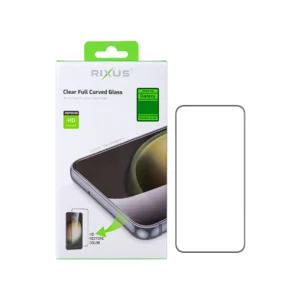Rixus Clear HD Full Curved Edge Tempered Glass For Samsung Galaxy S24 FE