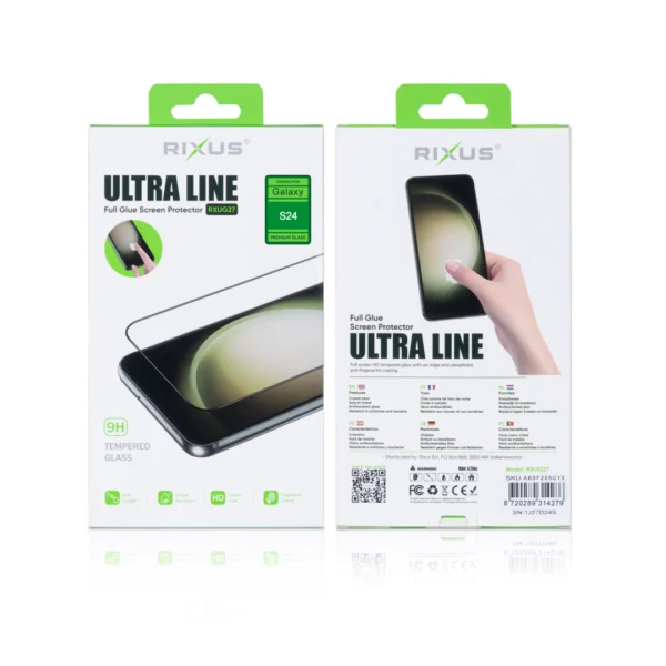 Rixus Clear HD Ultra Line Tempered Glass For Samsung Galaxy S24, S25 Rixus Clear HD Ultra Line Tempered Glass For Samsung Galaxy S25