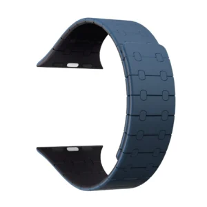 Rixus For Apple Watch 42mm, 44mm, 45mm, 49mm Silicone Band With Magnetic Blue + Midnight Rixus For Apple Watch 42mm, 44mm, 45mm, 49mm Silicone Band With Magnetic Blue + Midnight