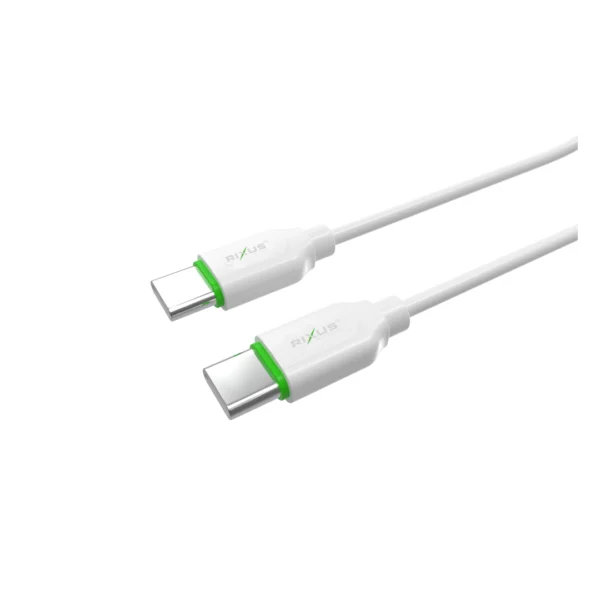 Rixus RX2017 Data Sync And Fast Charge Cable Type-C to Type-C 300cm