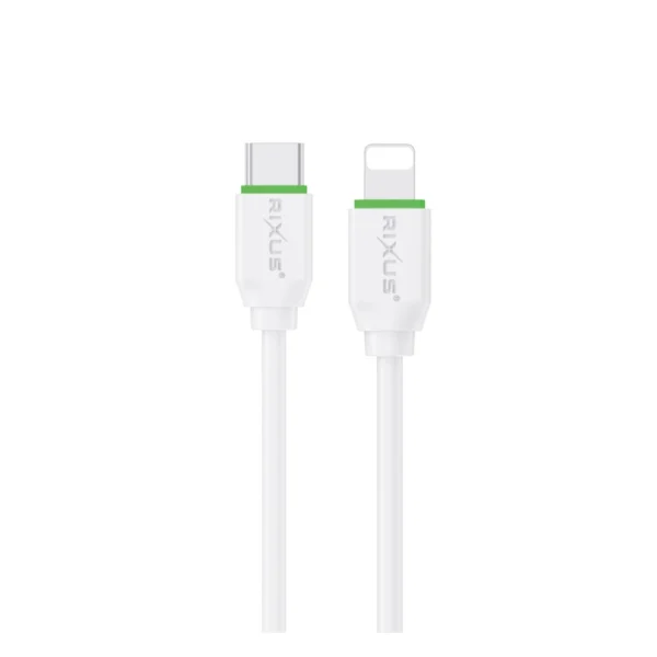 Rixus RX2017L Data Sync And Fast Charge Cable Type-C To Lightning 300cm Rixus RX2017L Data Sync And Fast Charge Cable Type-C To Lightning 300cm