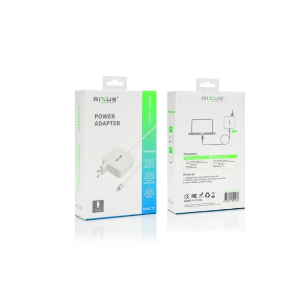 Rixus RXMCTC 61W Charger For Macbook USB C Type