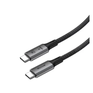 Rixus RXUC01 USB-C 4.0 To USB-C Cable 100CM 240W Grey