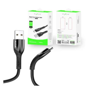 Rixus RXUC30AC Alloy USB To USB-C Data Cable Metal Gray