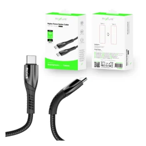Rixus RXUC30C Alloy USB-C Data Cable Metal Gray